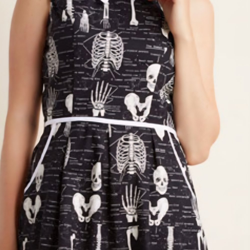 Modcloth Rad To The Bone Retro A-line Dress - Picture 10 of 10